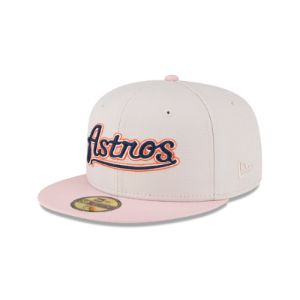 Just Caps Stone Pink Houston Astros 59FIFTY Fitted Hat sold by New Era