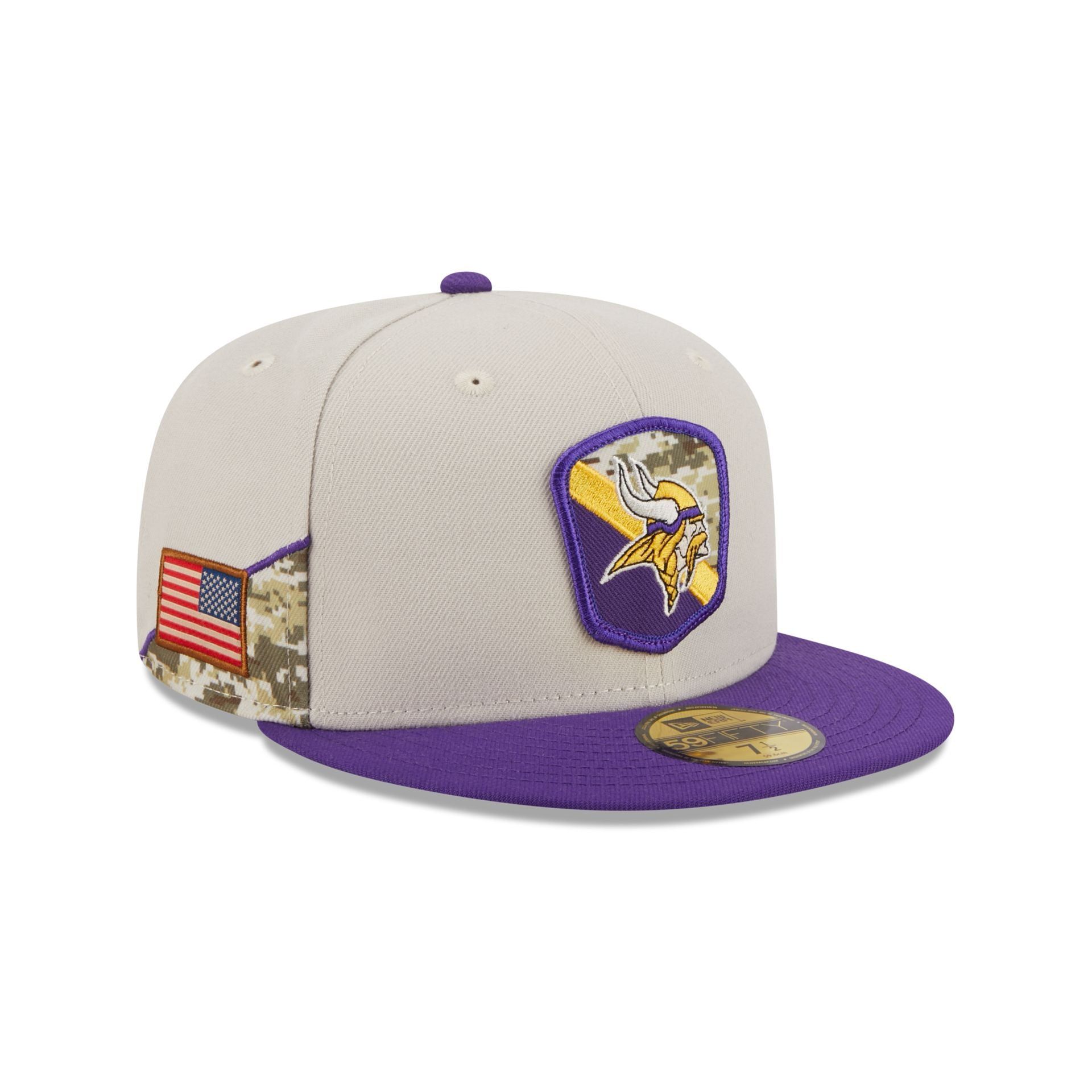 Minnesota Vikings 2023 Salute to Service 59FIFTY Fitted Hat sold by New Era