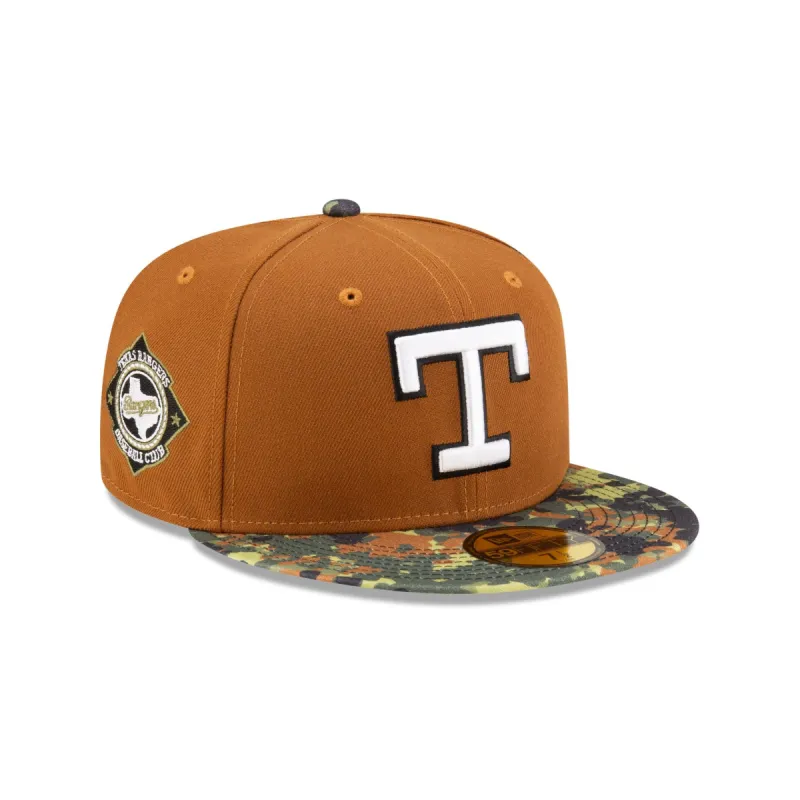 Just Caps Variety Camo Pack Texas Rangers 59FIFTY Fitted Hat sold by New Era