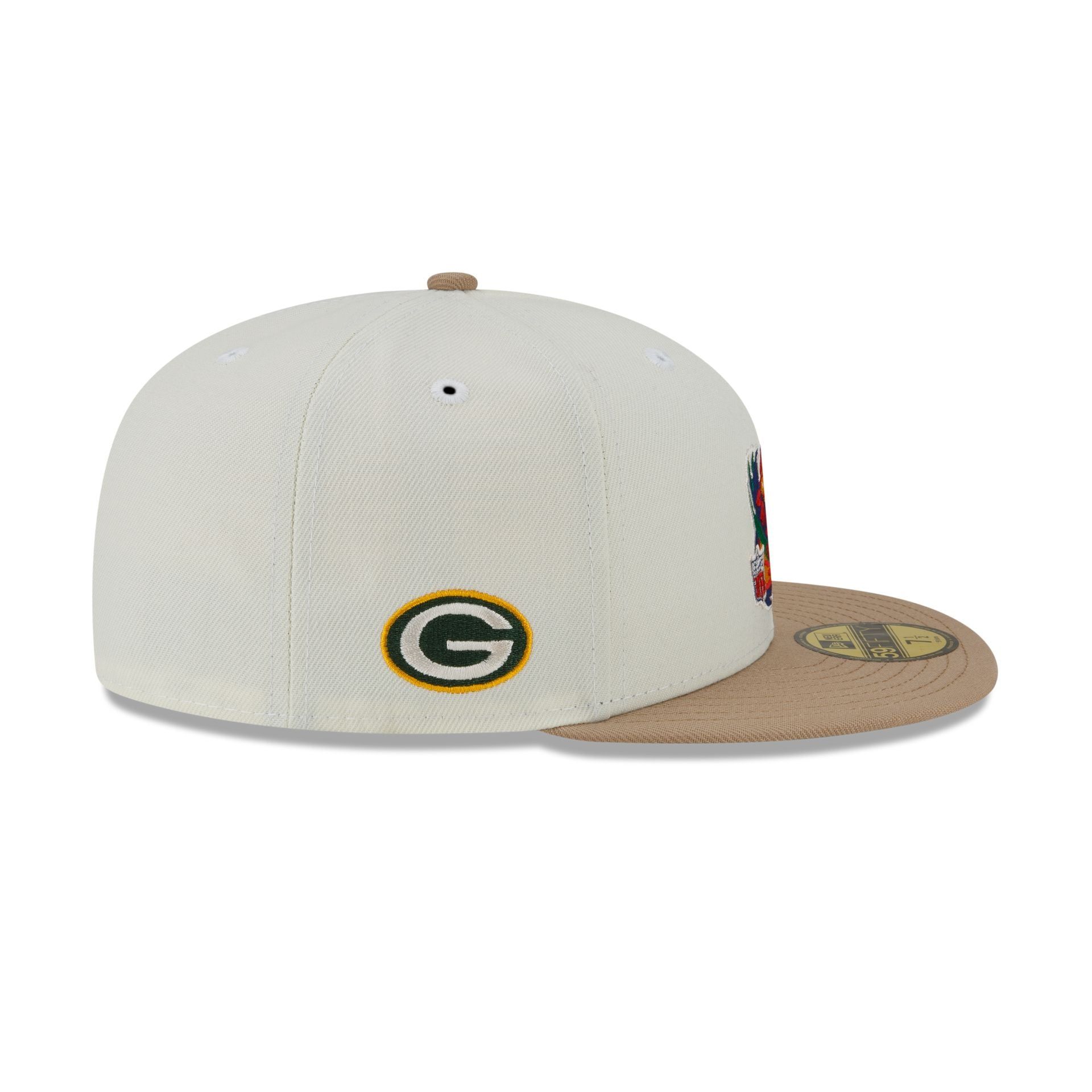 Just Caps Camel Visor Green Bay Packers 59FIFTY Fitted Hat sold by New Era product image thumbnail 4