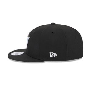 Miami Marlins Color Pack Black 9FIFTY Snapback Hat sold by New Era