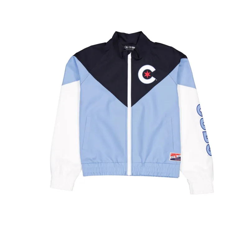 Chicago Cubs Throwback Women's Windbreaker sold by New Era