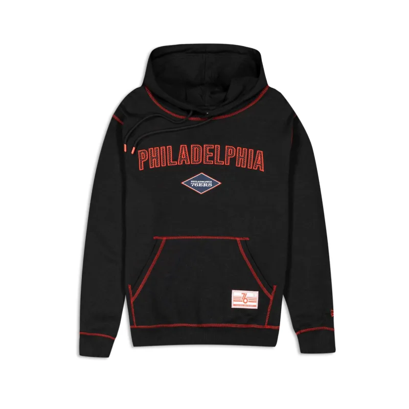 Philadelphia 76ers 2023 City Edition Black Hoodie sold by New Era