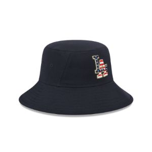Los Angeles Dodgers Independence Day 2023 Stretch Bucket Hat sold by New Era