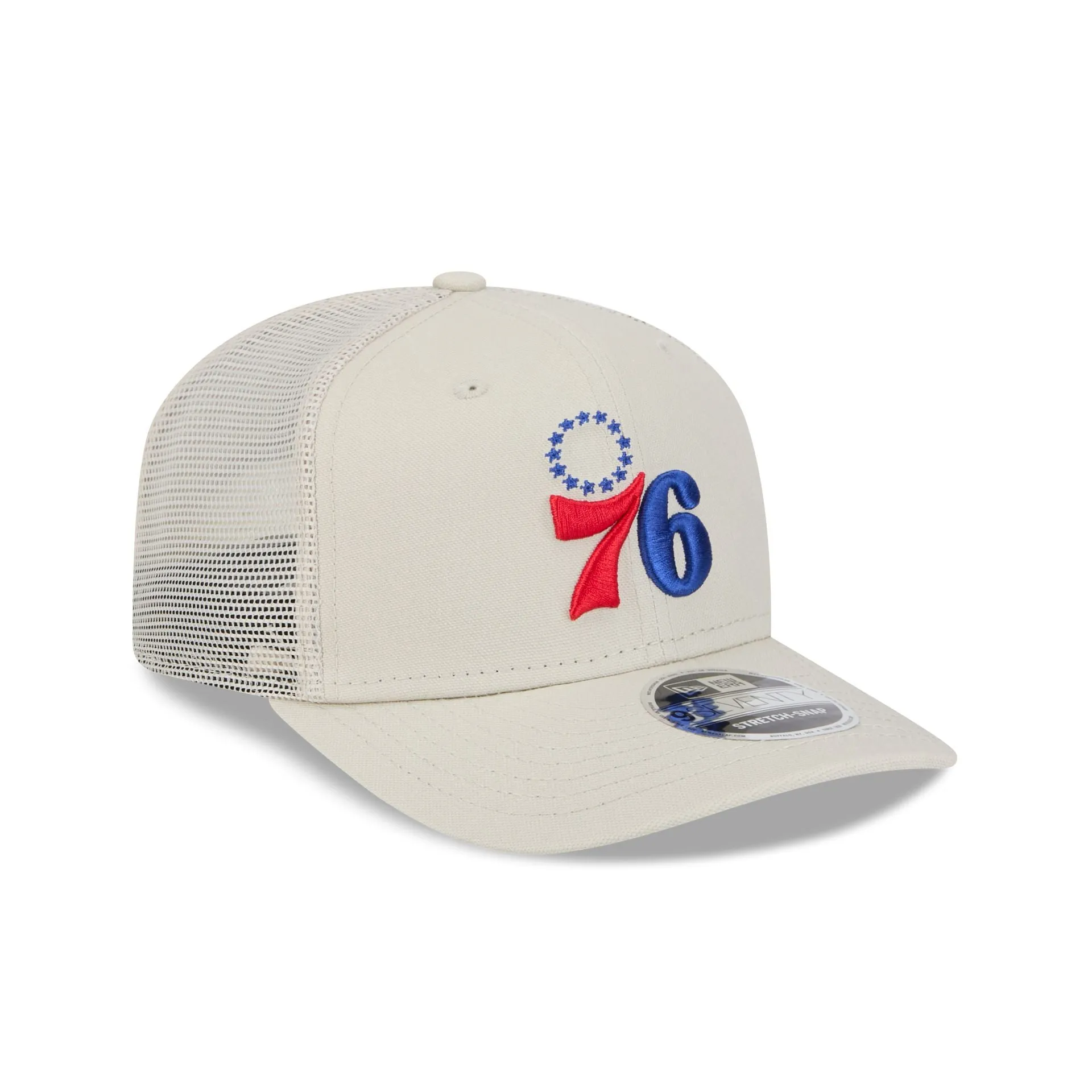 Philadelphia 76ers Canvas 9SEVENTY Trucker Hat sold by New Era product image thumbnail 3