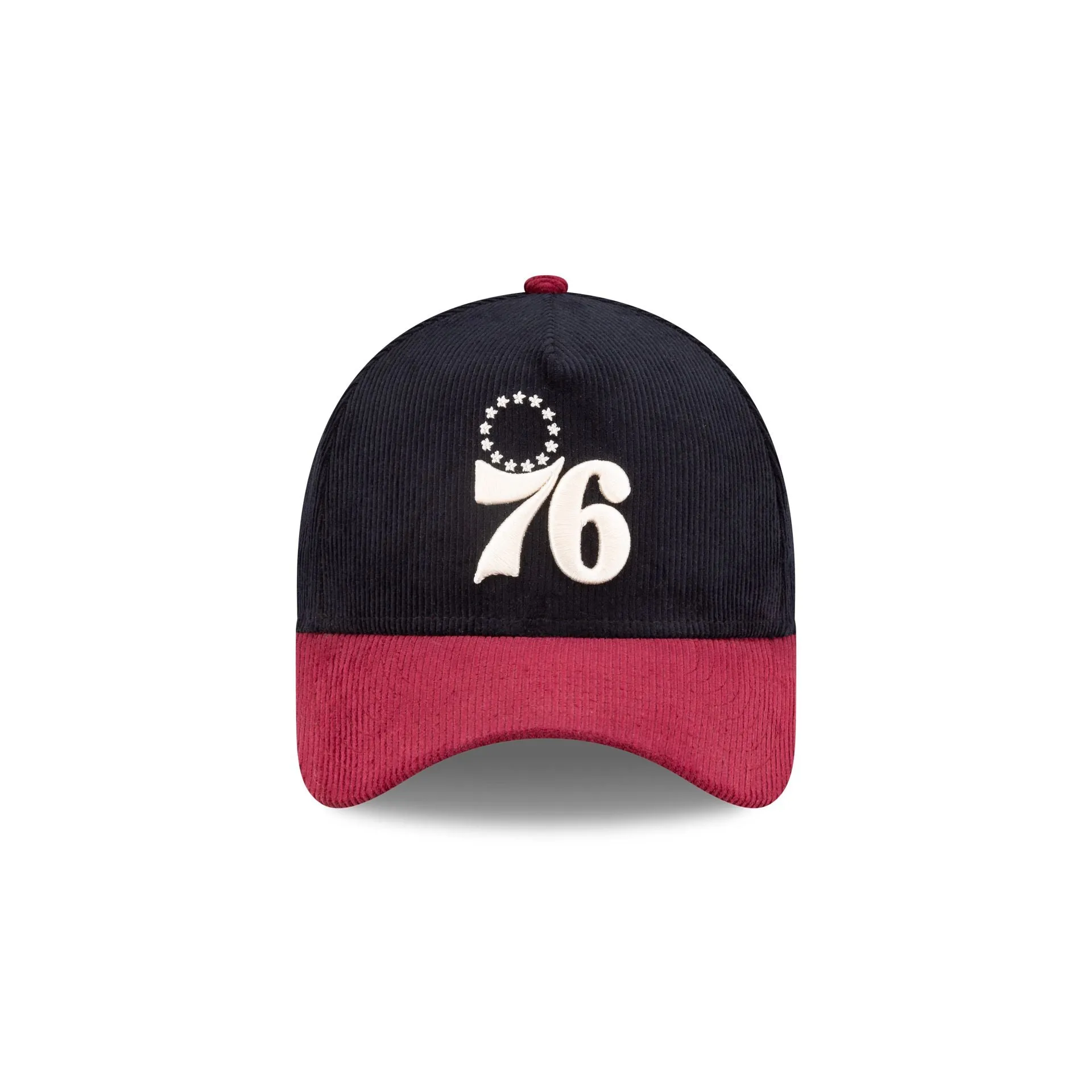 Philadelphia 76ers Navy Corduroy 9FORTY A-Frame Snapback Hat sold by New Era product image thumbnail 2