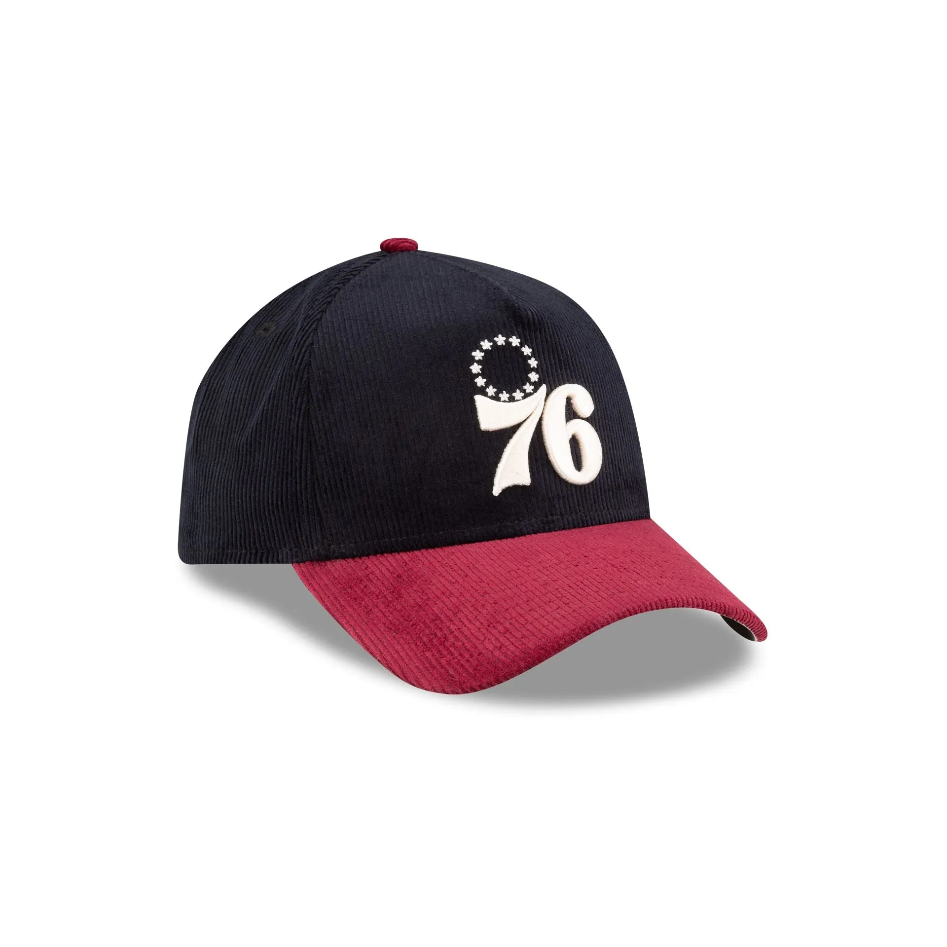 Philadelphia 76ers Navy Corduroy 9FORTY A-Frame Snapback Hat sold by New Era product image thumbnail 3