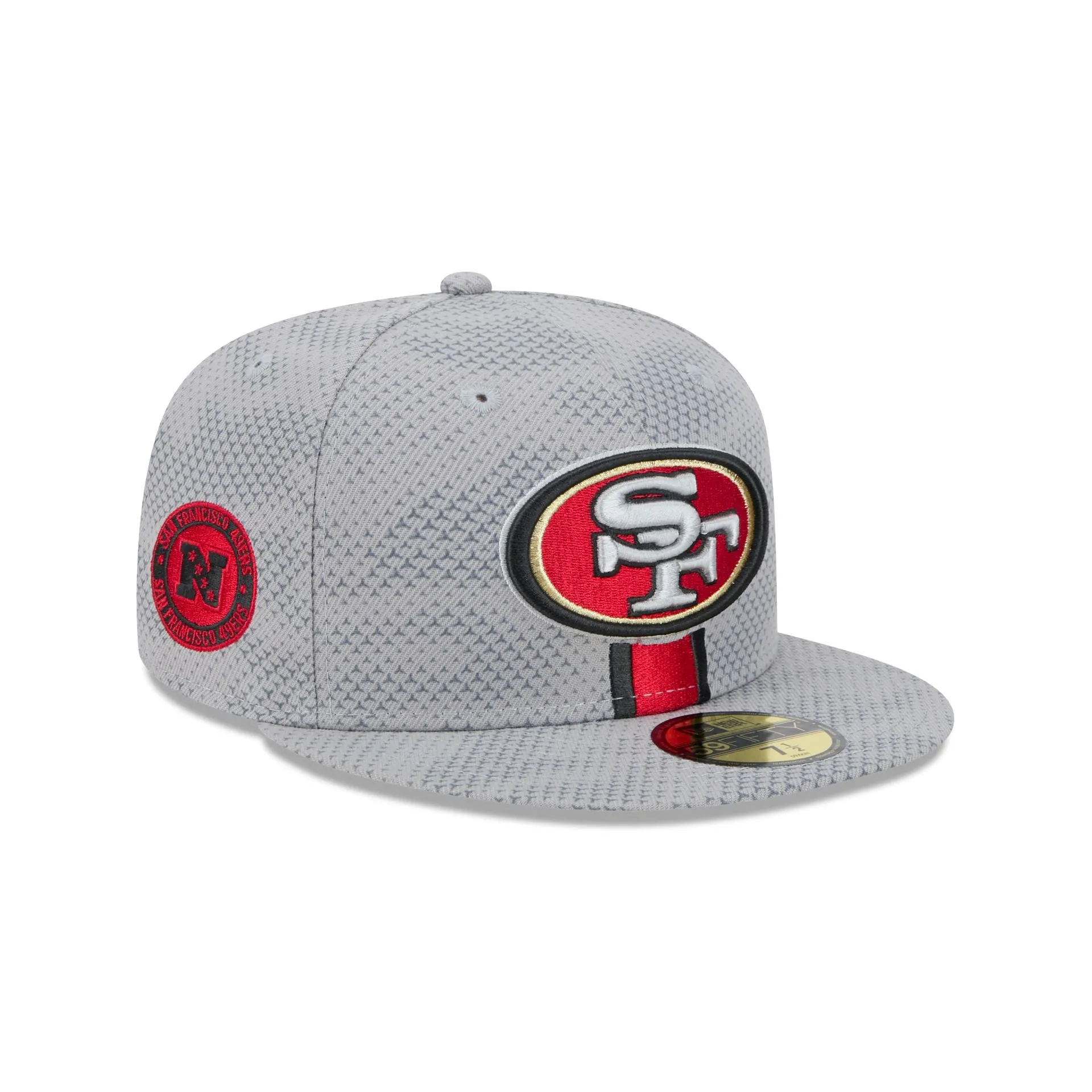 San Francisco 49ers 2024 Sideline Gray 59FIFTY Fitted Hat sold by New Era