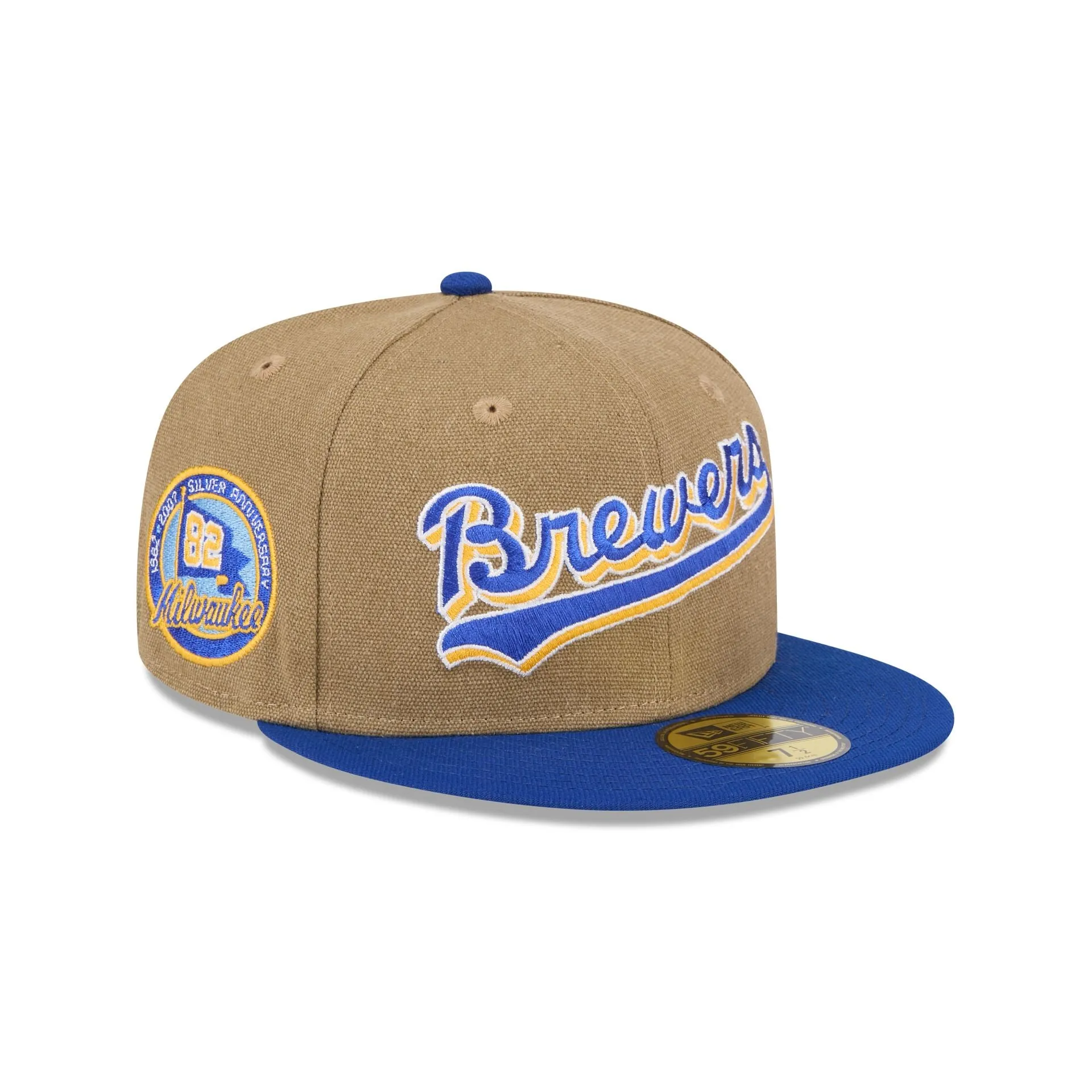 Milwaukee Brewers Canvas Crown 59FIFTY Fitted Hat sold by New Era