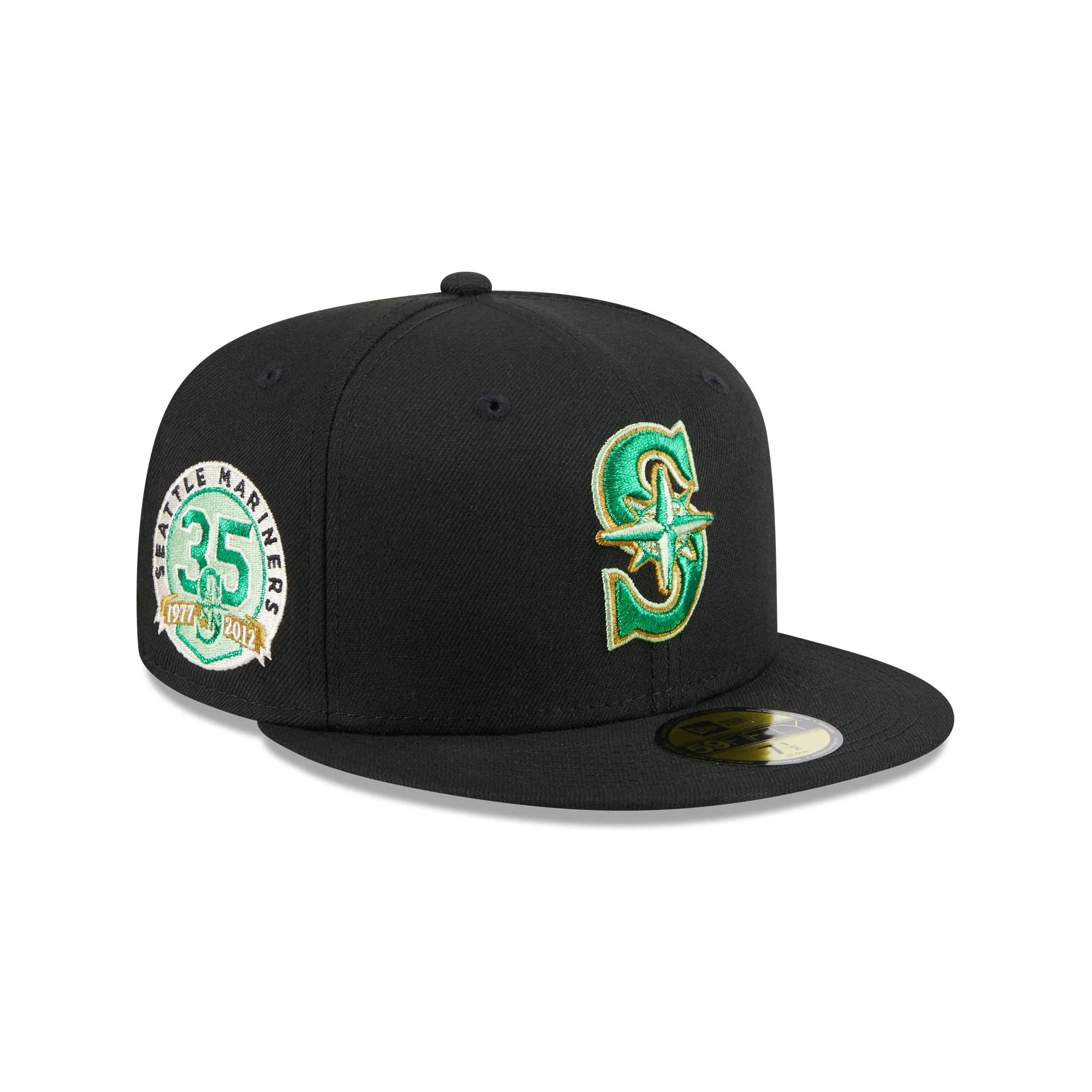 Seattle Mariners Metallic Green Pop 59FIFTY Fitted Hat sold by New Era