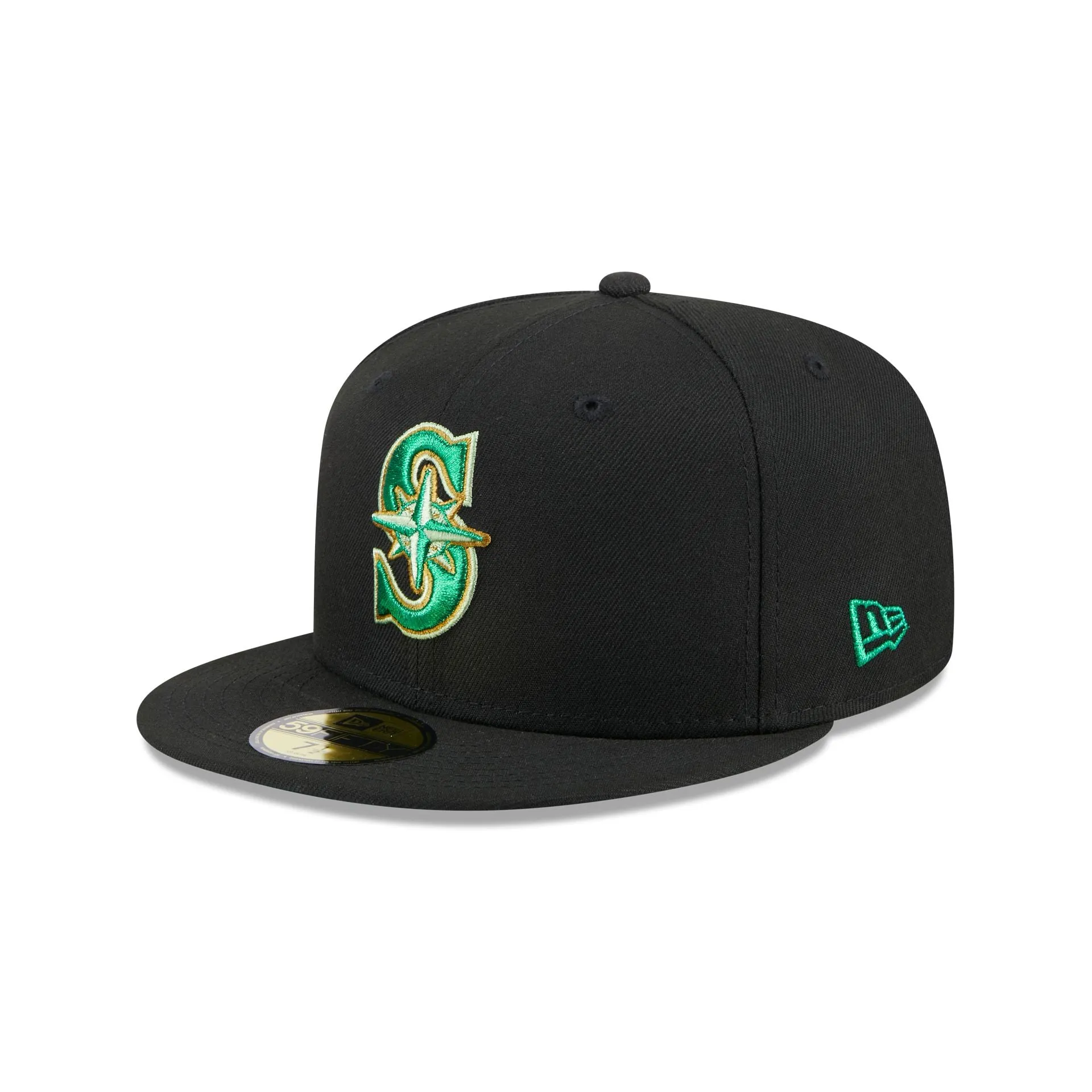 Seattle Mariners Metallic Green Pop 59FIFTY Fitted Hat sold by New Era product image thumbnail 3