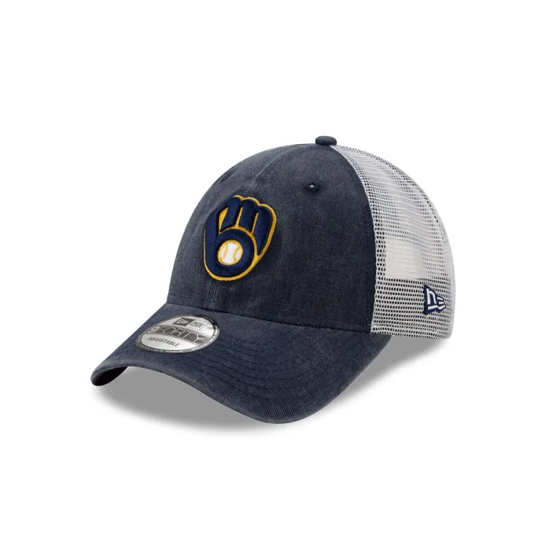 Milwaukee Brewers 9FORTY Trucker Hat sold by New Era