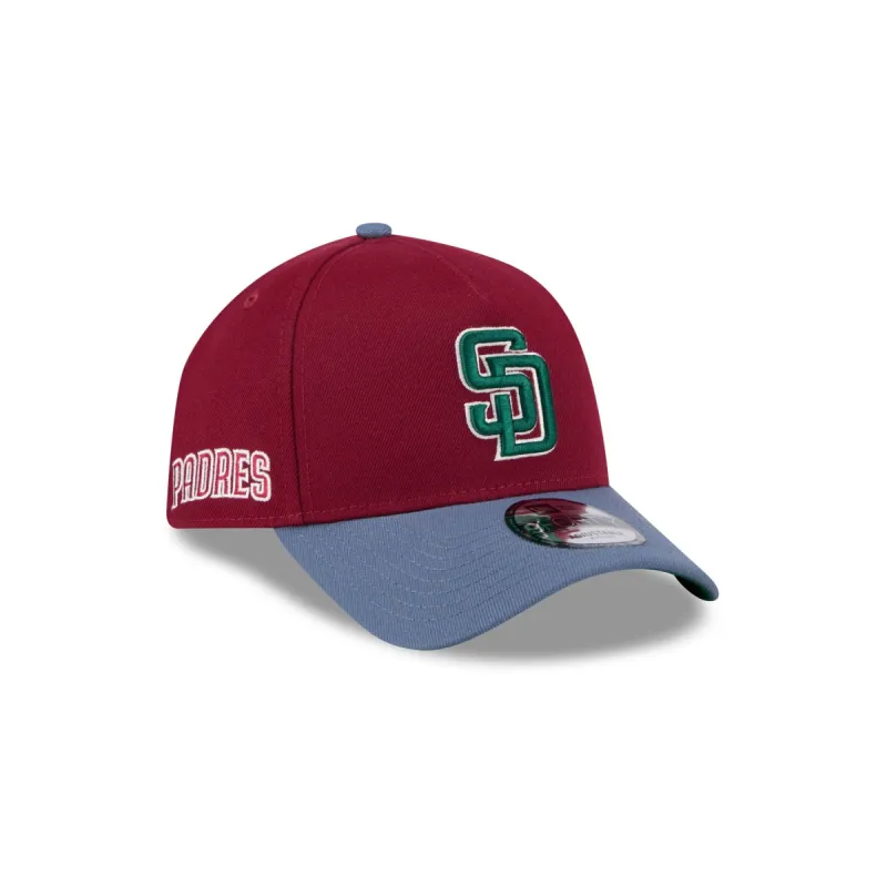 San Diego Padres Cherry 9FORTY A-Frame Snapback Hat sold by New Era