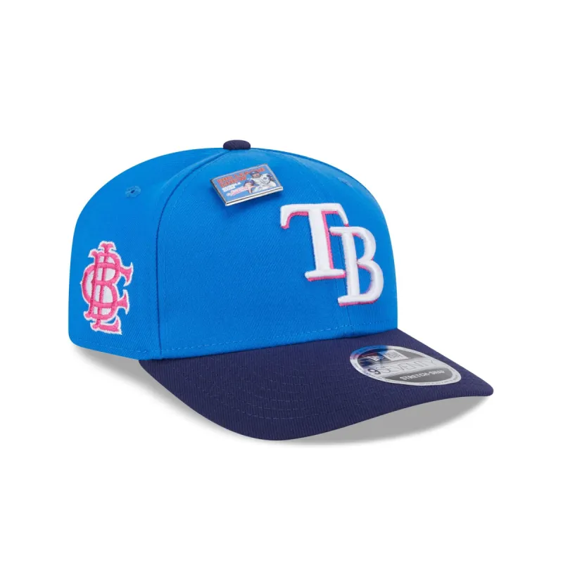 Big League Chew X Tampa Bay Rays Curveball Cotton Candy 9SEVENTY Stretch-Snap Hat sold by New Era