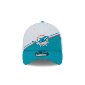 Miami Dolphins 2023 Sideline White 39THIRTY Stretch Fit Hat sold by New Era