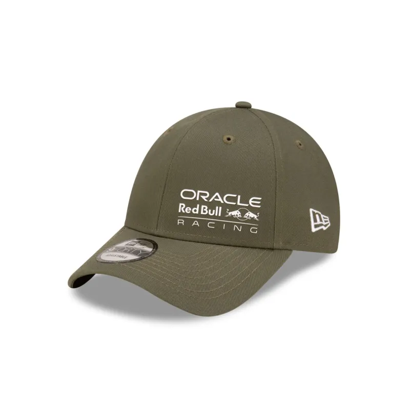 Oracle Red Bull Racing Wordmark Olive 9FORTY Adjustable Hat sold by New Era