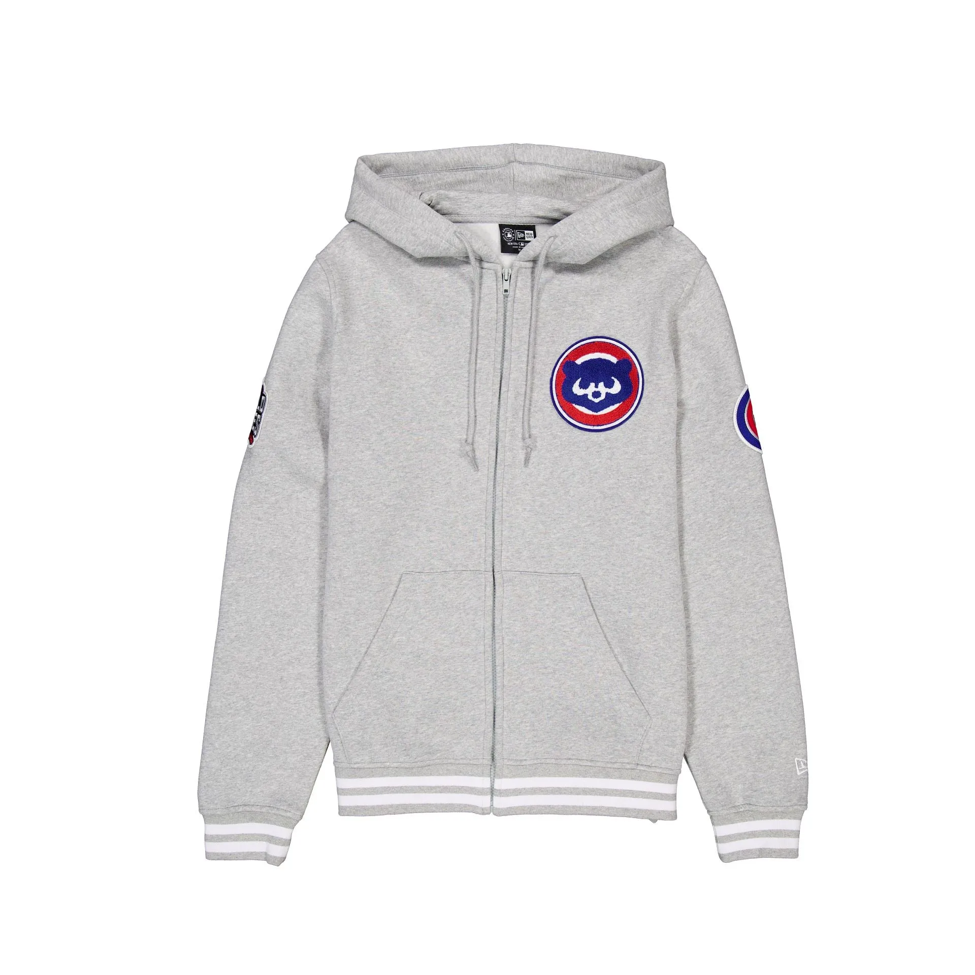 Chicago Cubs Gray Logo Select Full-Zip Hoodie sold by New Era