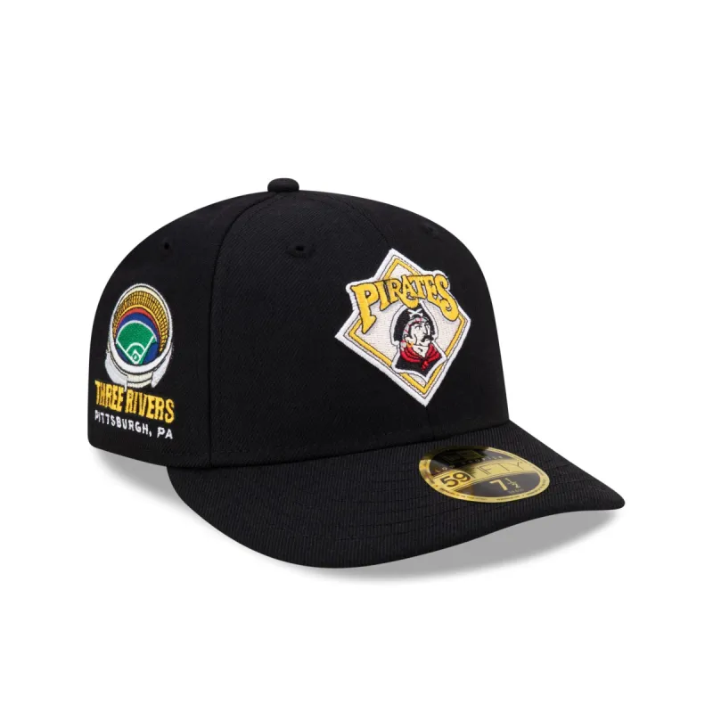 Just Caps Stadium Patch Pittsburgh Pirates Low Profile 59FIFTY Fitted Hat sold by New Era