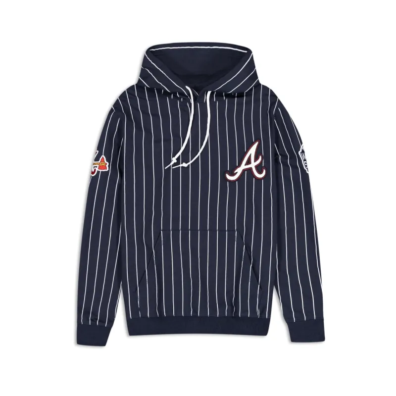 Atlanta Braves Logo Select Pinstripe Hoodie sold by New Era