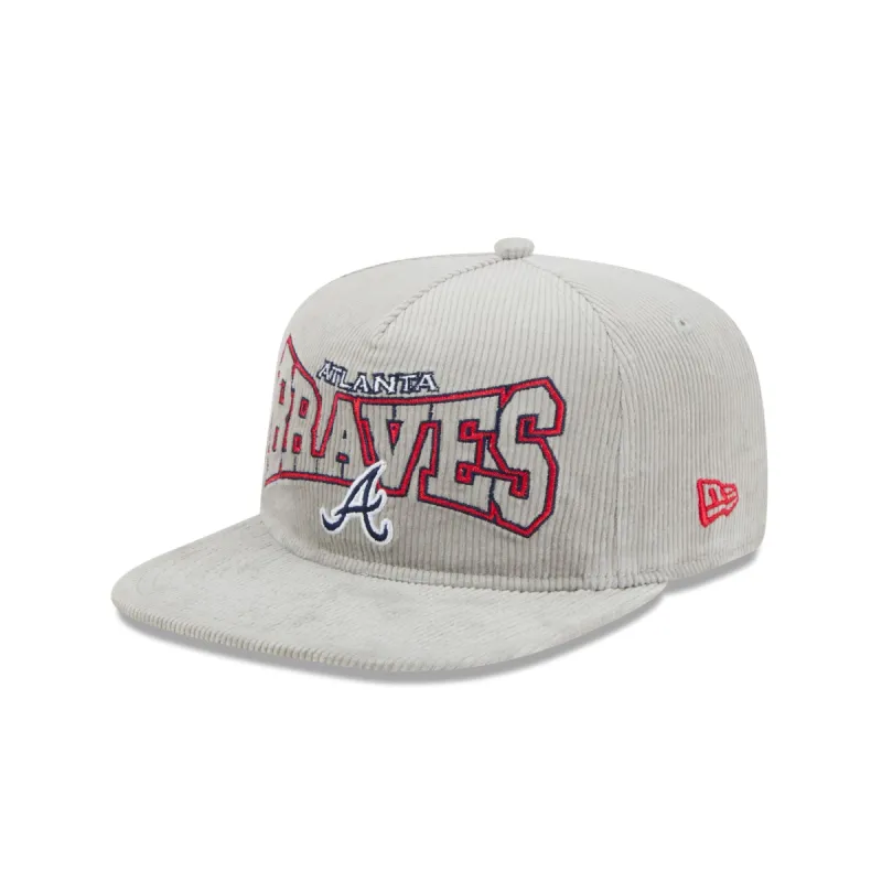 Atlanta Braves Gray Cord Golfer Hat sold by New Era