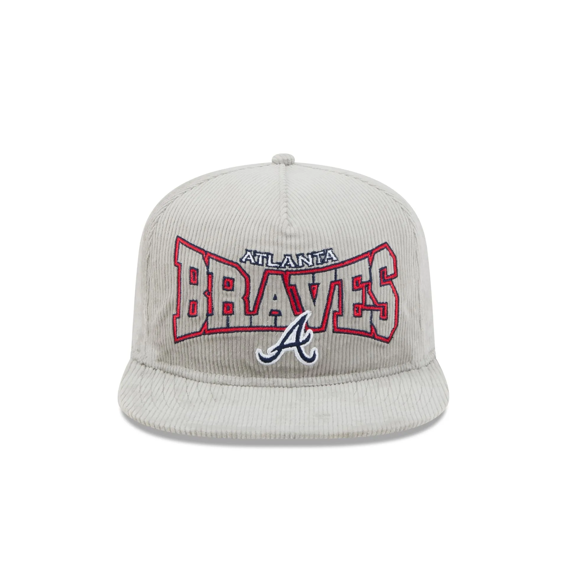 Atlanta Braves Gray Cord Golfer Hat sold by New Era product image thumbnail 2