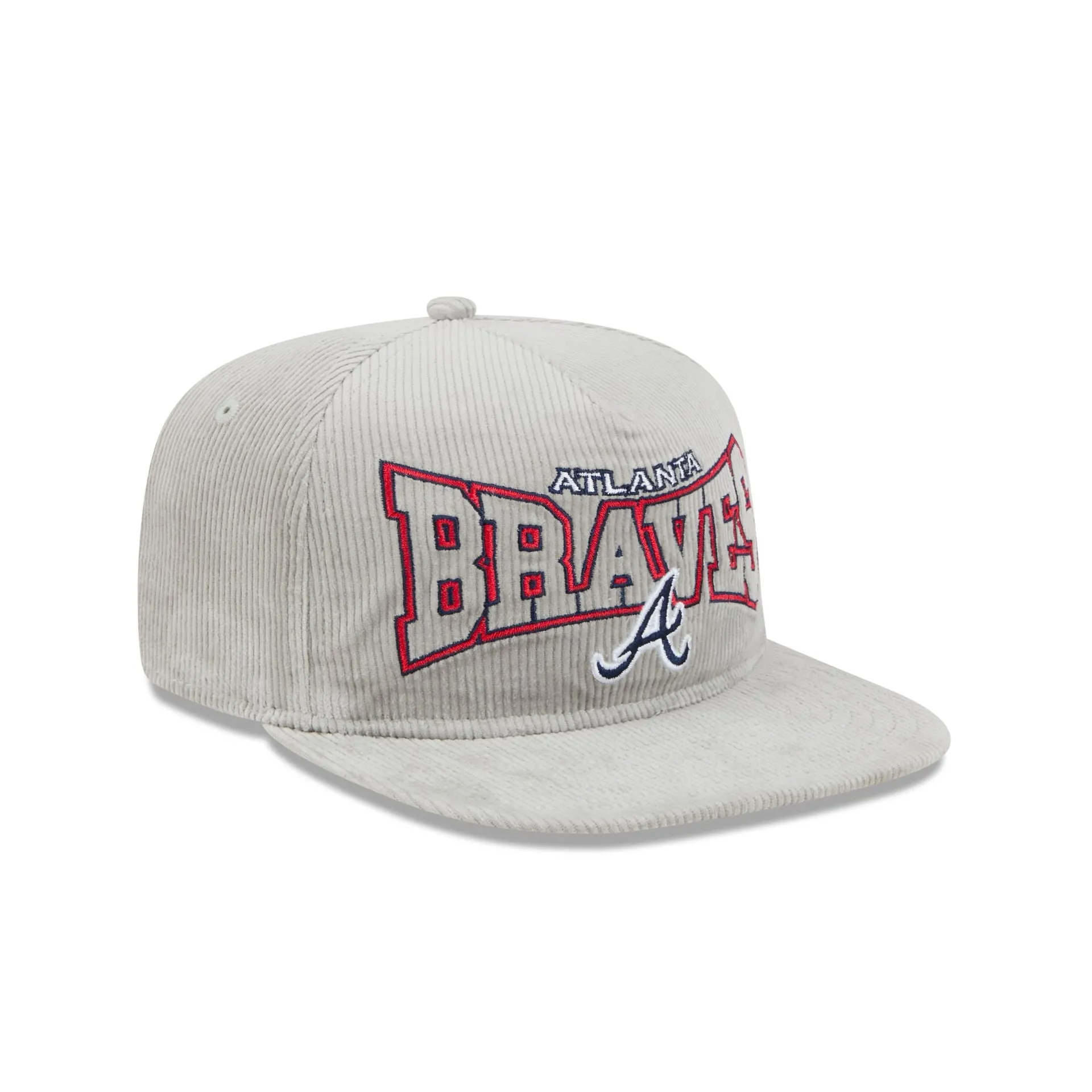 Atlanta Braves Gray Cord Golfer Hat sold by New Era product image thumbnail 3