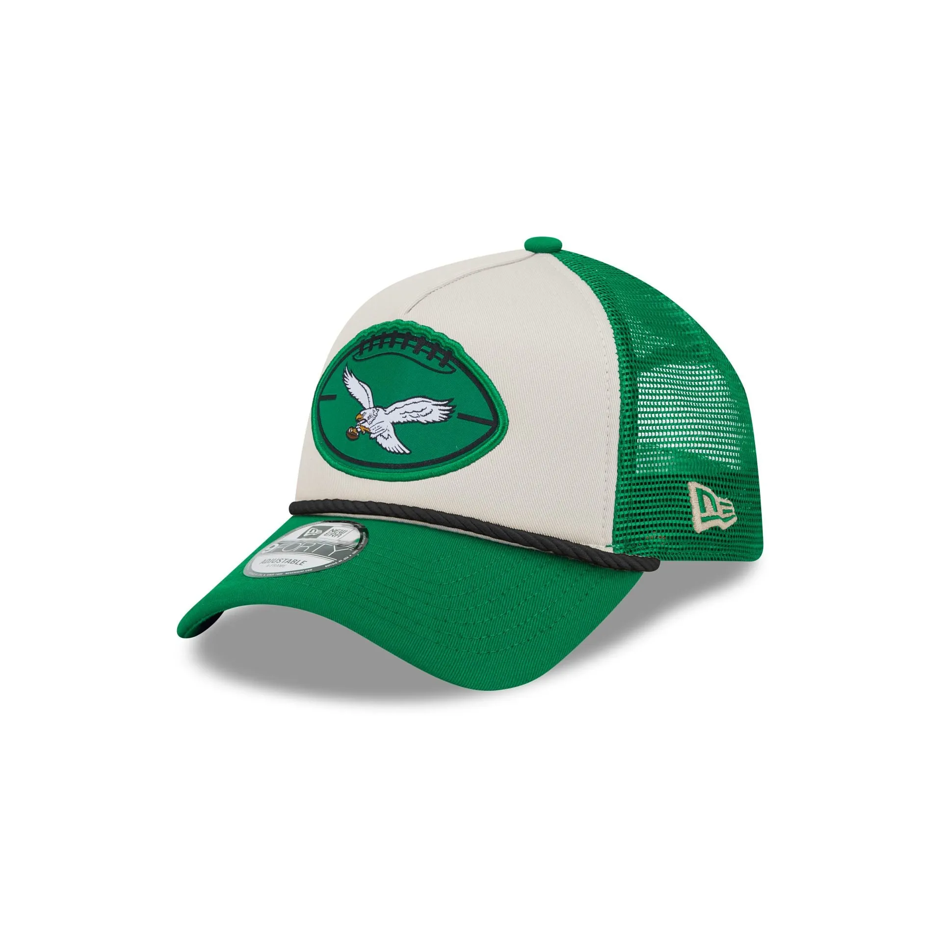 Philadelphia Eagles 2024 Historic Sideline 9FORTY A-Frame Snapback Hat sold by New Era