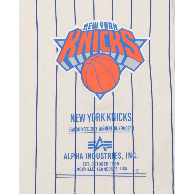 Alpha Industries X New York Knicks Striped T-Shirt sold by New Era product image thumbnail 3