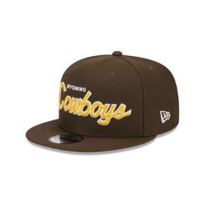 Wyoming Cowboys Script 9FIFTY Snapback Hat sold by New Era