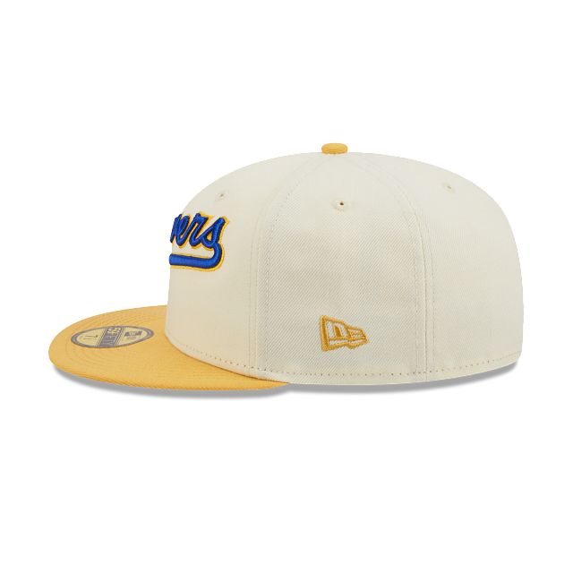 Milwaukee Brewers Cooperstown Chrome 59FIFTY Fitted Hat sold by New Era product image thumbnail 5