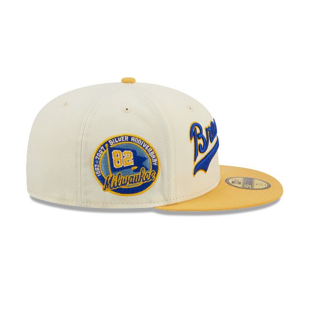 Milwaukee Brewers Cooperstown Chrome 59FIFTY Fitted Hat sold by New Era product image thumbnail 4