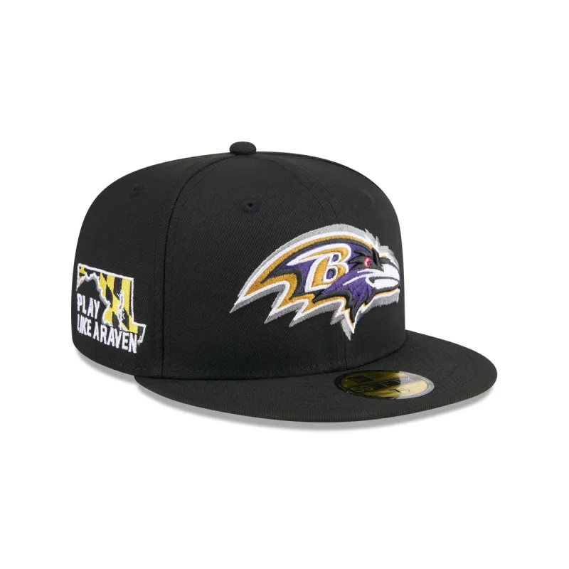 Baltimore Ravens 2024 Draft 59FIFTY Fitted Hat sold by New Era