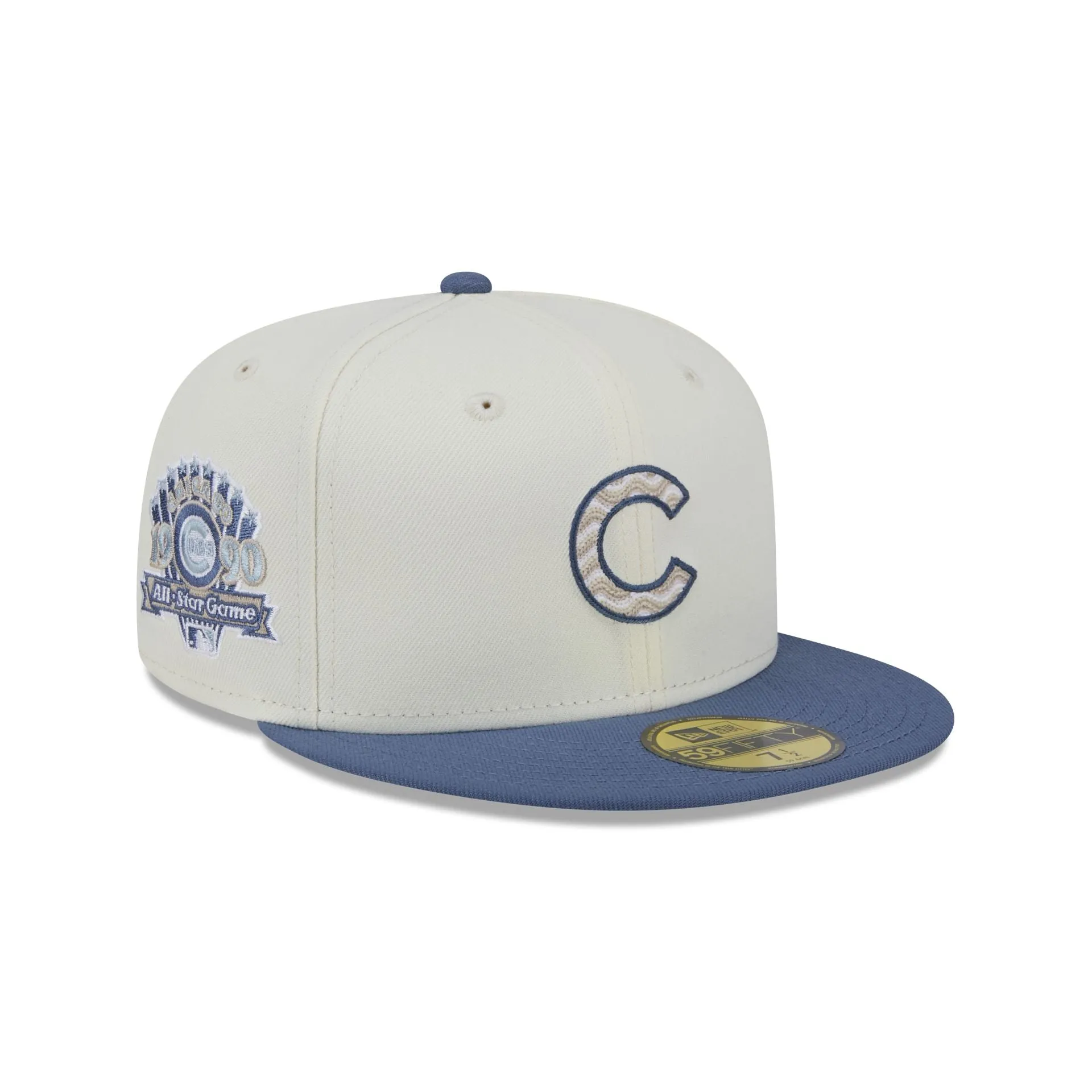 Chicago Cubs Wavy Chainstitch 59FIFTY Fitted Hat sold by New Era