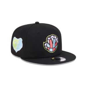 Memphis Grizzlies Color Pack Black 9FIFTY Snapback Hat sold by New Era