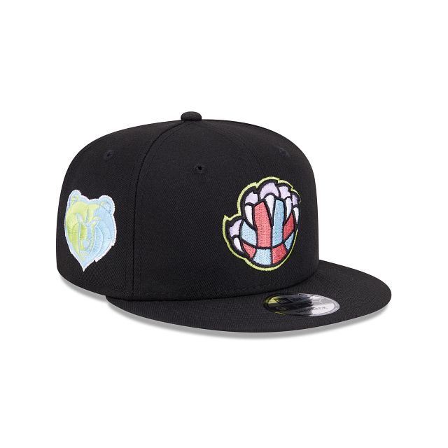 Memphis Grizzlies Color Pack Black 9FIFTY Snapback Hat sold by New Era