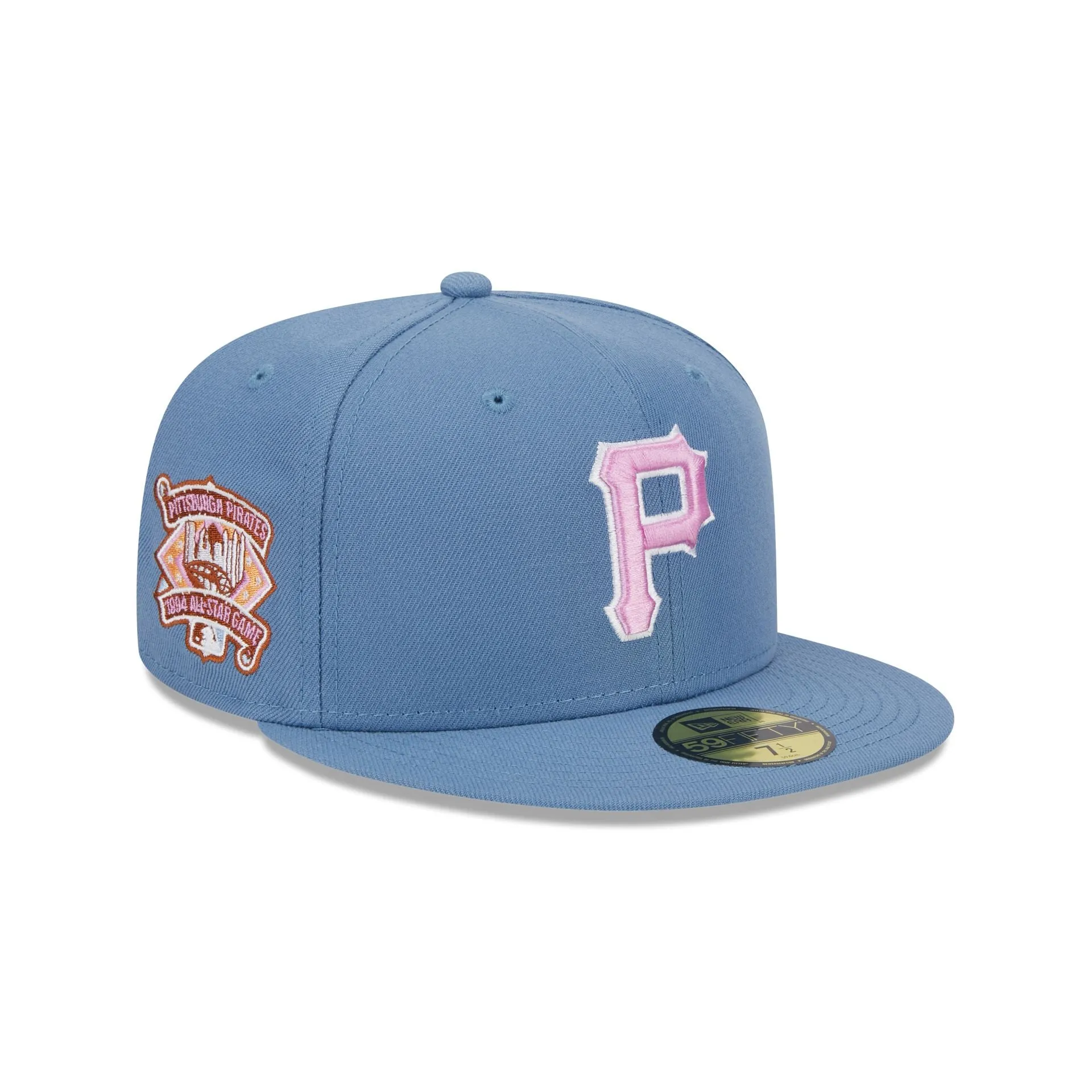 Pittsburgh Pirates Color Pack Faded Blue 59FIFTY Fitted Hat sold by New Era
