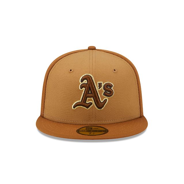 Oakland Athletics Tri-Tone Brown 59FIFTY Fitted Hat sold by New Era product image thumbnail 2
