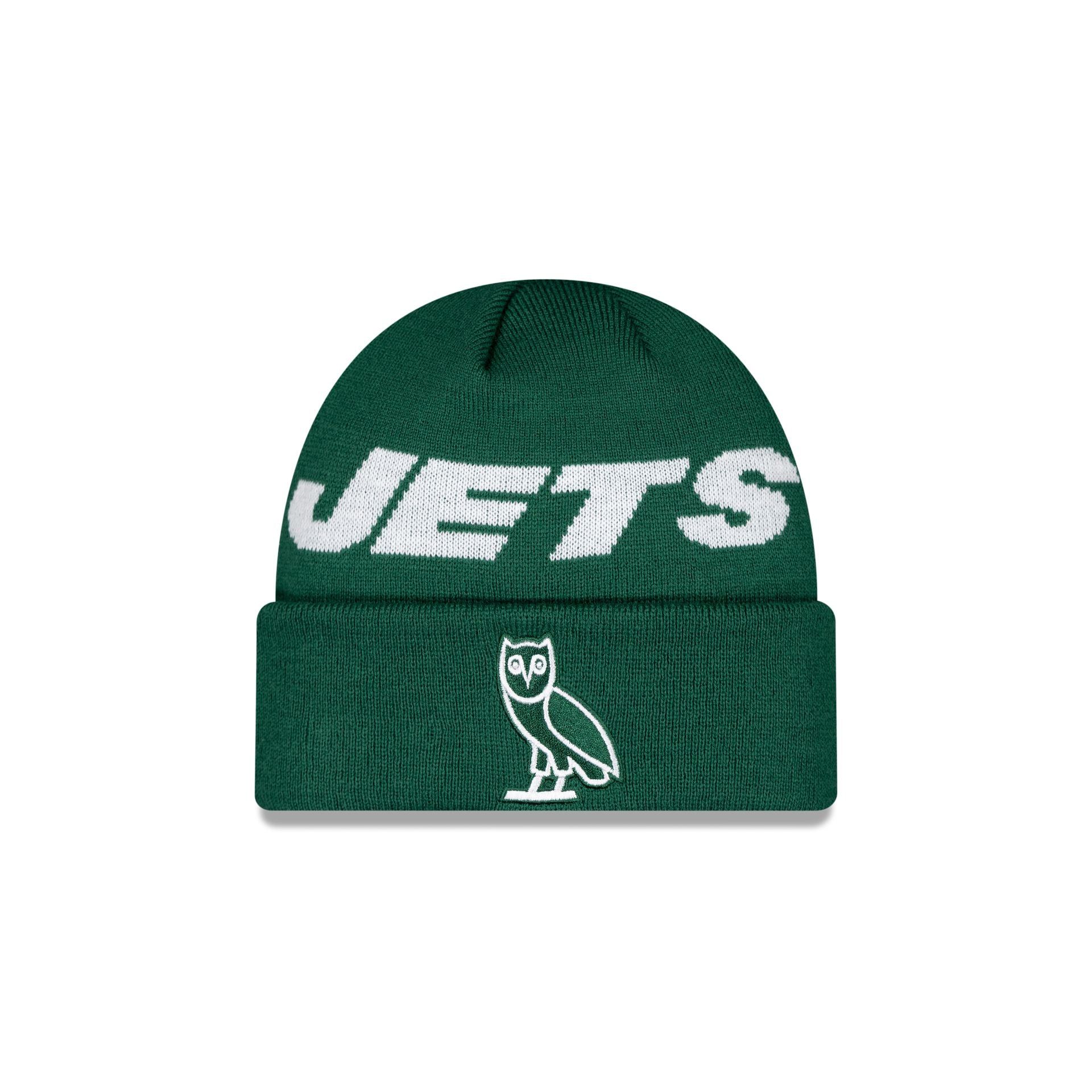 OVO X New York Jets Cuff Knit Hat sold by New Era