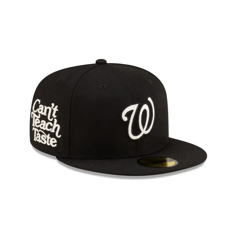 Washington Nationals Can’t Teach Taste Black 59FIFTY Fitted sold by New Era