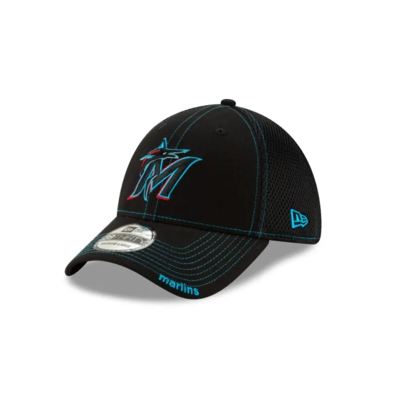 Miami Marlins NEO 39THIRTY Stretch Fit Hat made by New Era