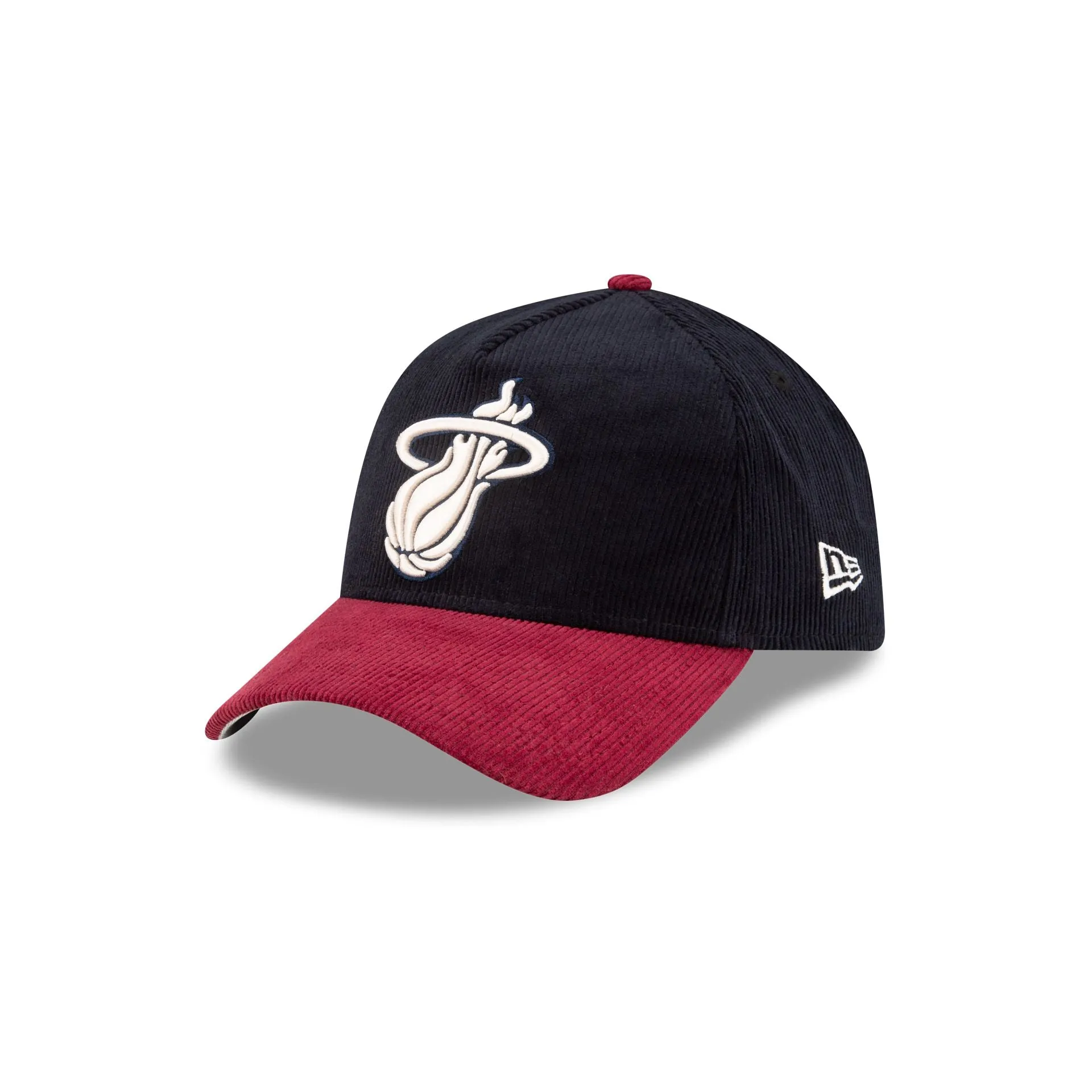 Miami Heat Navy Corduroy 9FORTY A-Frame Snapback Hat sold by New Era