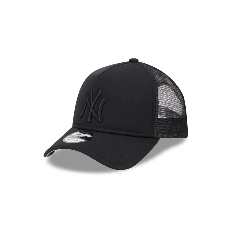 New York Yankees All Day Black 9FORTY A-Frame Trucker Hat sold by New Era