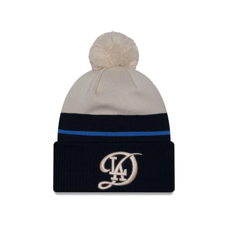 Los Angeles Dodgers City Connect Pom Knit Hat sold by New Era