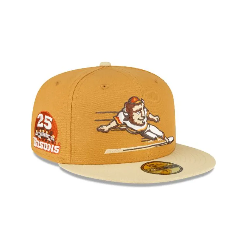 Just Caps Tan Tones Buffalo Bisons 59FIFTY Fitted Hat sold by New Era