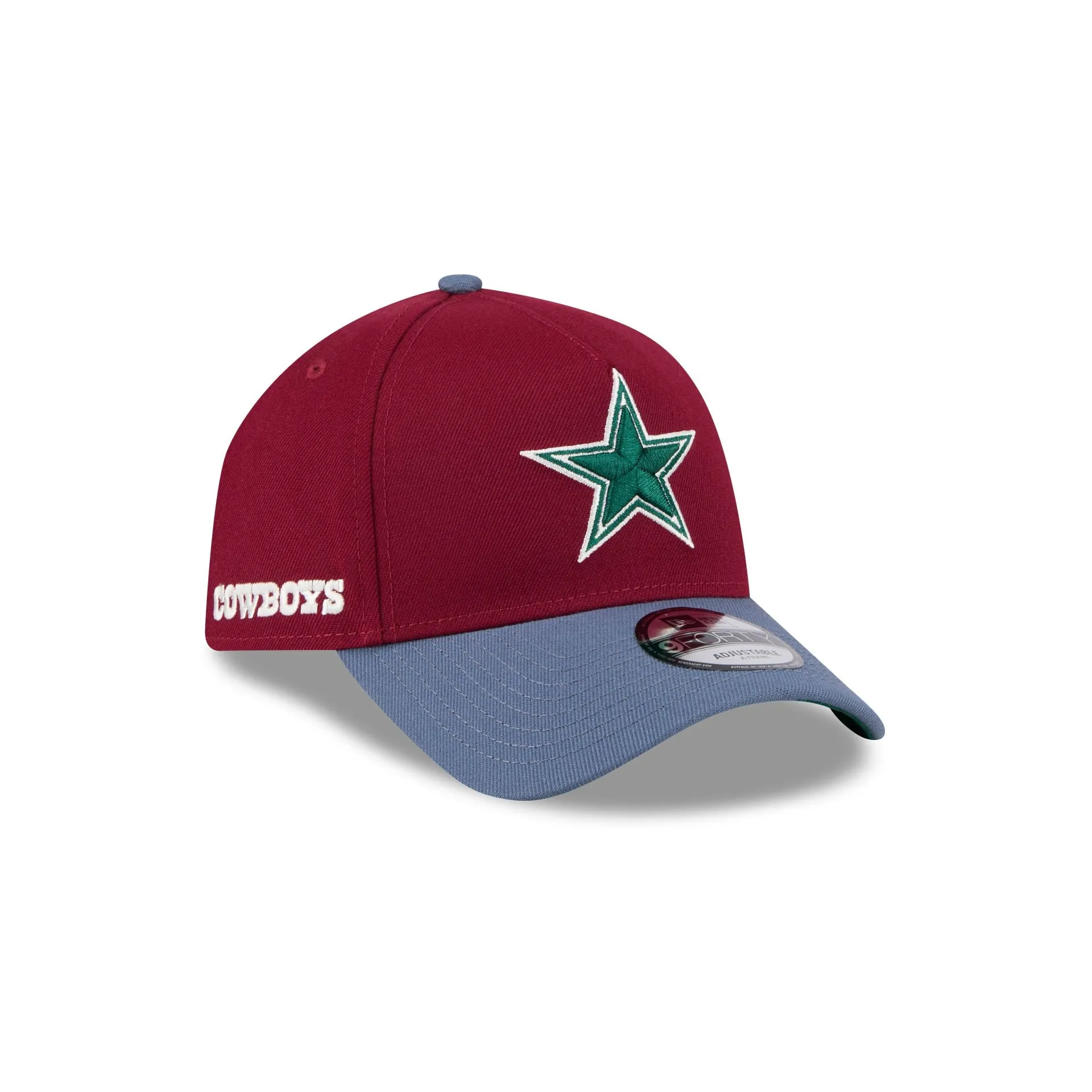 Dallas Cowboys Cherry 9FORTY A-Frame Snapback Hat sold by New Era