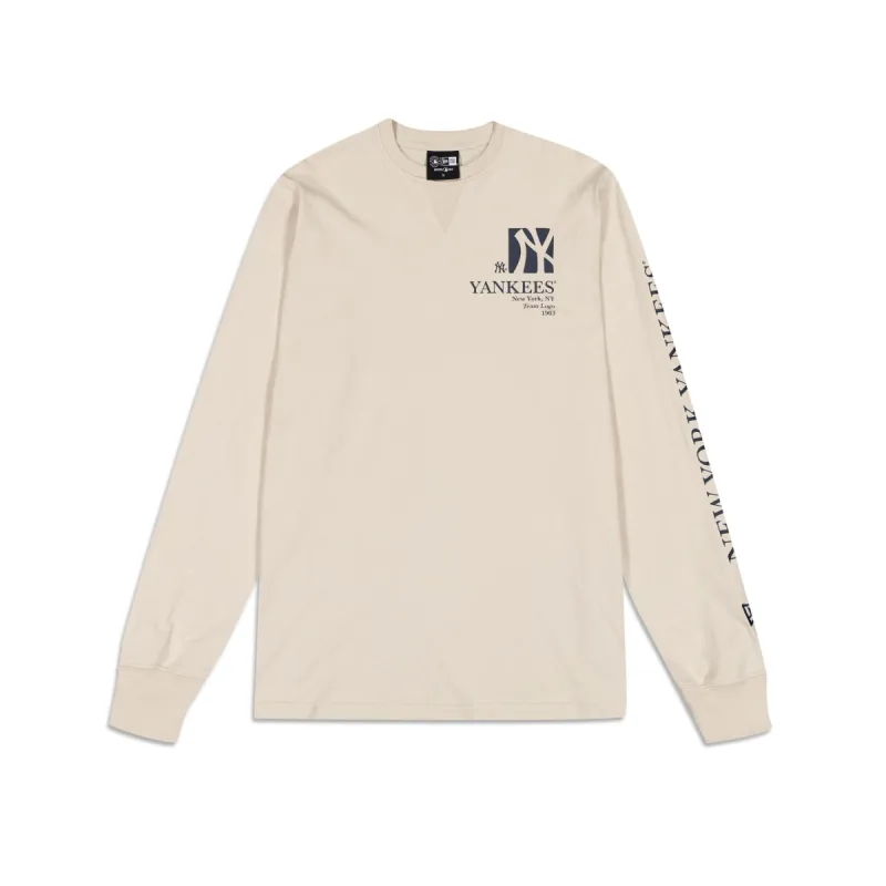 New York Yankees Curated Customs Stone T-Shirt sold by New Era