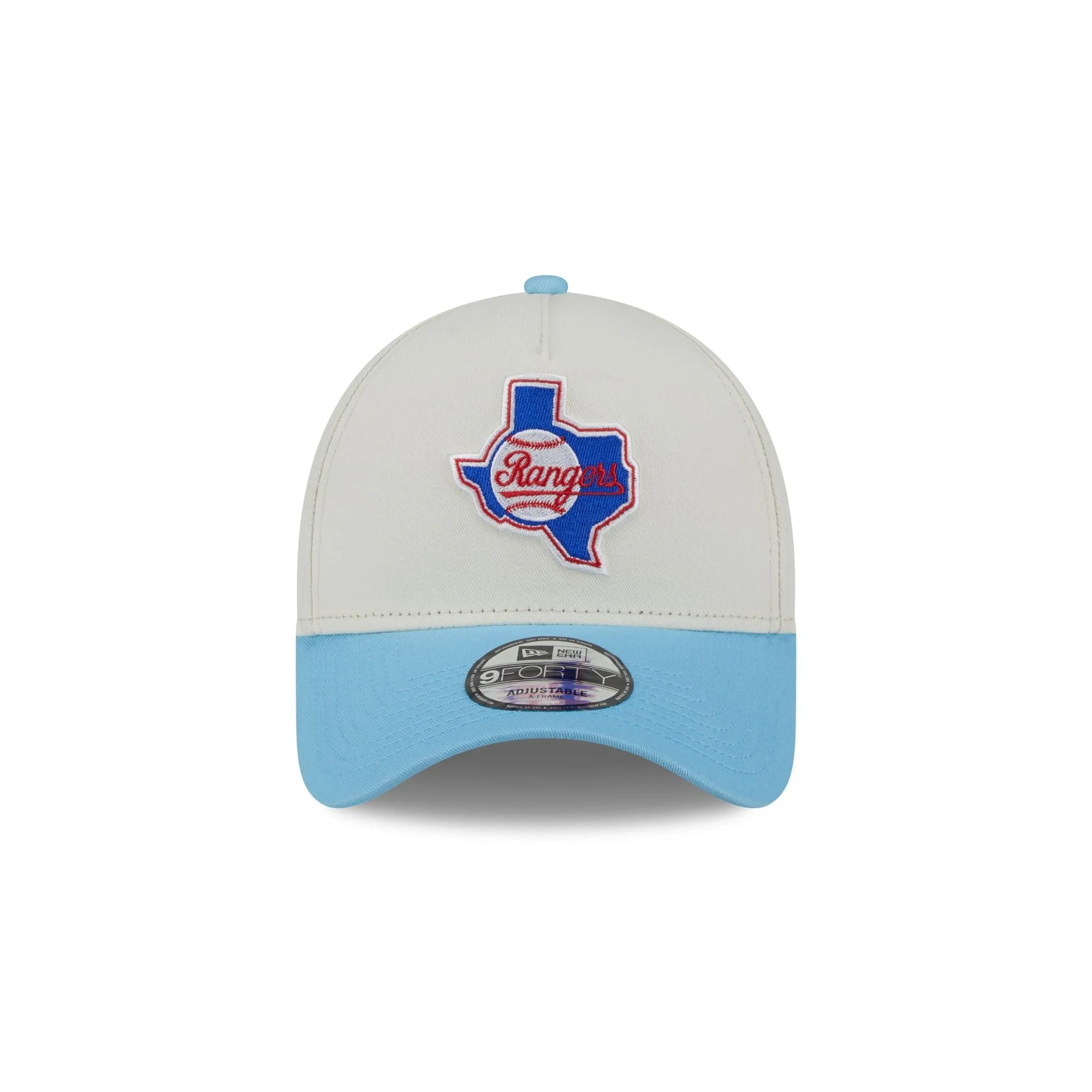 Texas Rangers Chrome White 9FORTY A-Frame Snapback Hat sold by New Era product image thumbnail 2