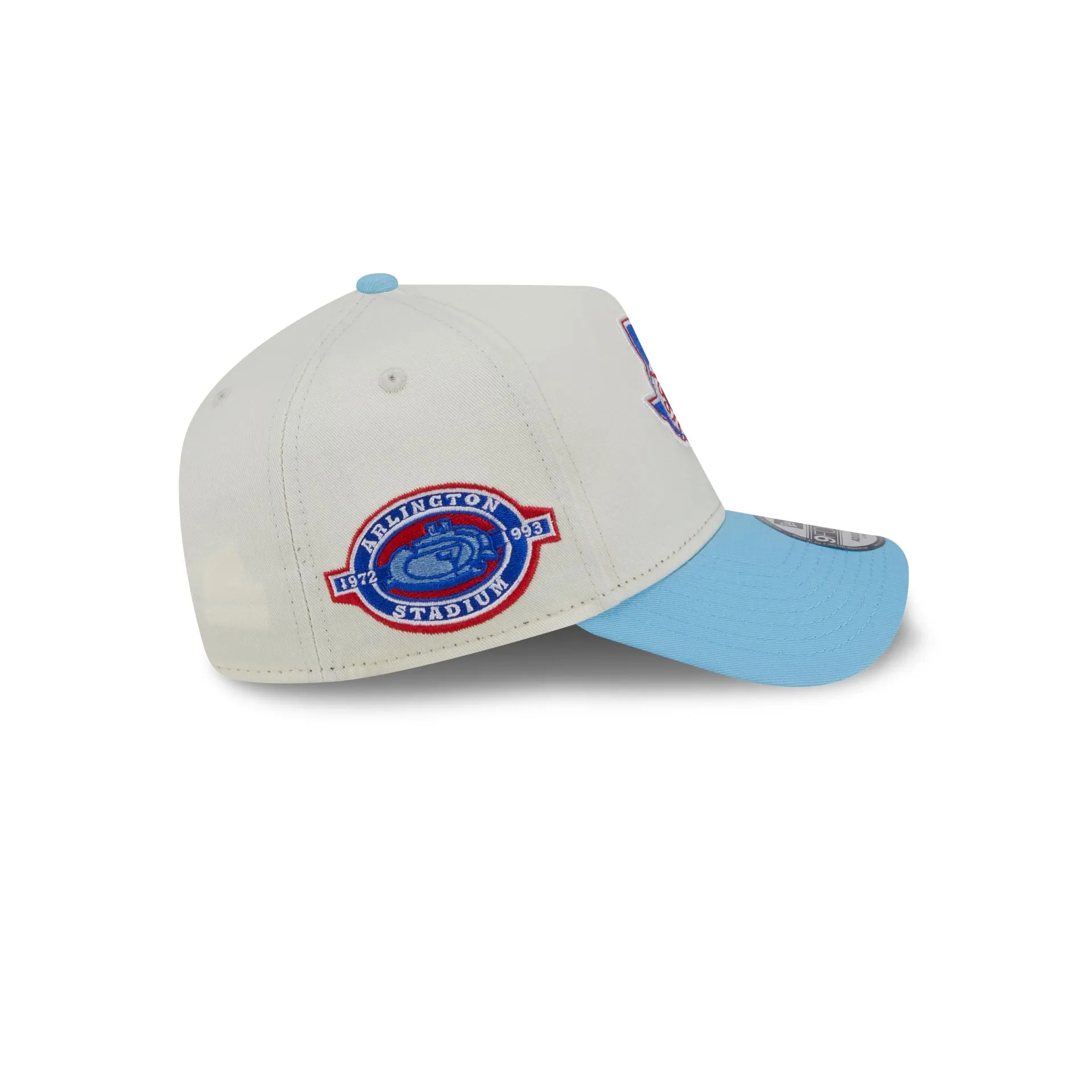 Texas Rangers Chrome White 9FORTY A-Frame Snapback Hat sold by New Era product image thumbnail 4