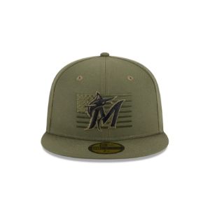 Miami Marlins Armed Forces Day 2023 59FIFTY Fitted Hat sold by New Era