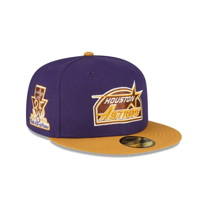 Just Caps Tan Tones Houston Astros 59FIFTY Fitted Hat sold by New Era